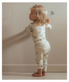 Baby Girl Floral Pattern Cotton Onesies With Pant 1 Pieces Sets