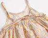 Baby Girl Floral Print Pattern Backless Design Sleeveless Rompers With Handband