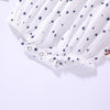Baby Girl Printed Pattern Sling Onesies With Bow Decoration