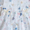Baby Girl Butterfly Print Lace Patchwork Design Square-Collar Dress