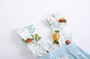 Baby Girl Fruit Print Pattern Lace Design Square Collar False 2-Pieces Onesies In Summer