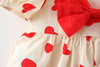 Baby Girl Polka Dot Graphic Bow Tie Princess Derss