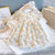 Baby Girl Floral Print O-Neck Puff-Sleeved Short Dress