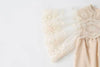 Baby Girl Lace-Sleeved Combo Lace-Collared Solid Onesies