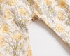 Baby Girl Floral Print Pattern Backless Design Sleeveless Rompers With Handband