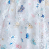Baby Girl Butterfly Print Lace Patchwork Design Square-Collar Dress
