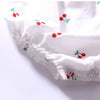 Baby Girl Floral Print Ruffle Design Sling Onesies In Summer