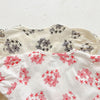 Baby Girl Floral Print Round Collar Short-Sleeved Onesies Buttons Front Design