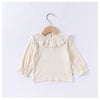 Arrival Spring Girls Long Sleeves Solid Color Top Shirt and Sleeveless Polka Dots Pattern Overalls Clothing Set