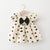 Baby Girl Polka Dot Graphic Bow Tie Princess Derss
