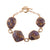 Purple Amethyst Matrix Toggle Bracelet