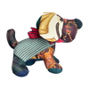 Equestrian Vintage Silk Scarf Patchwork Puppy