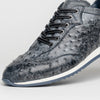 Ostrich Quill Sneakers, Black Denim