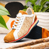 Calfskin Hand Weave Sneaker Brown