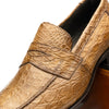 Crocodile Penny Loafer, Taupe