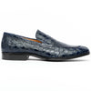 Crocodile Penny Loafer, Navy