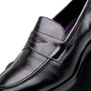 Hand Burnished Calfskin Penny Loafer Black