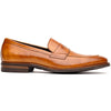 Hand Burnished Calfskin Penny Loafer Camel