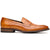 Hand Burnished Calfskin Penny Loafer Camel