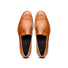 Hand Burnished Calfskin Penny Loafer Camel
