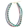 Scarsdale Multi Stone Colorful Statement Necklace