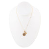 Scorpio - Zodiac Yellow Citrine Golden Charm Necklace