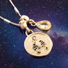 Scorpio - Zodiac Yellow Citrine Golden Charm Necklace