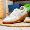 Signature Leather Sneakers, White