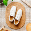 Signature Leather Sneakers, White