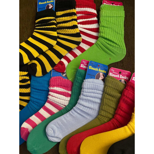 Yafa Collection Slouch Socks Adults Size 9-11 And children's size 6-8