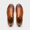 Italian Pebble Grain Calfskin Sneakers Cognac