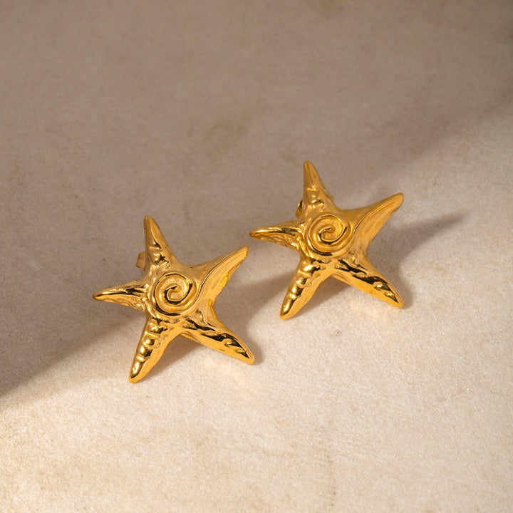 Stainless Steel Star Shape Earrings - Cocoa Yacht Club