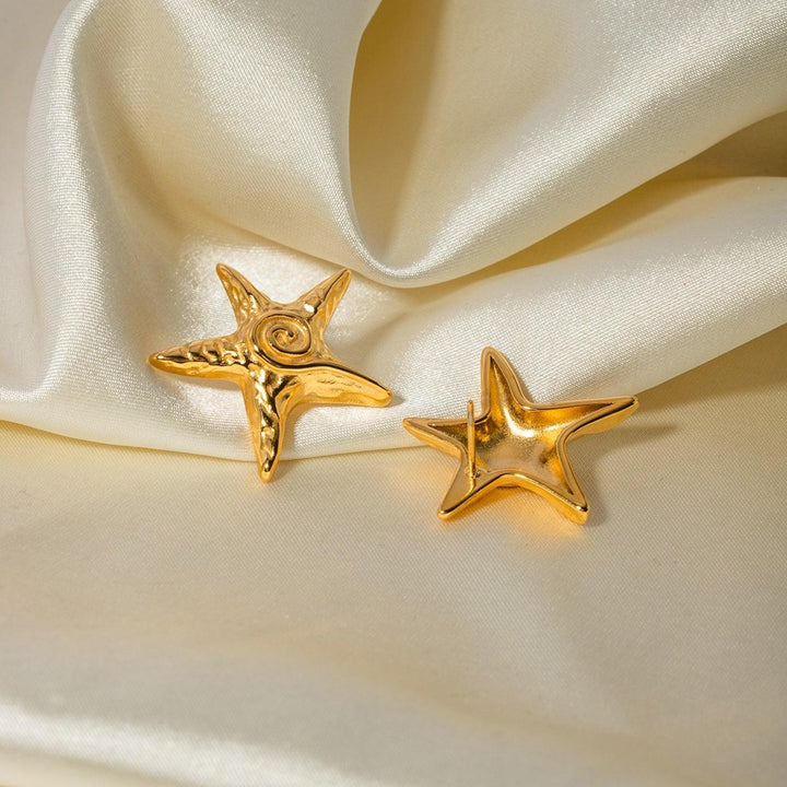 Stainless Steel Star Shape Earrings - Cocoa Yacht Club