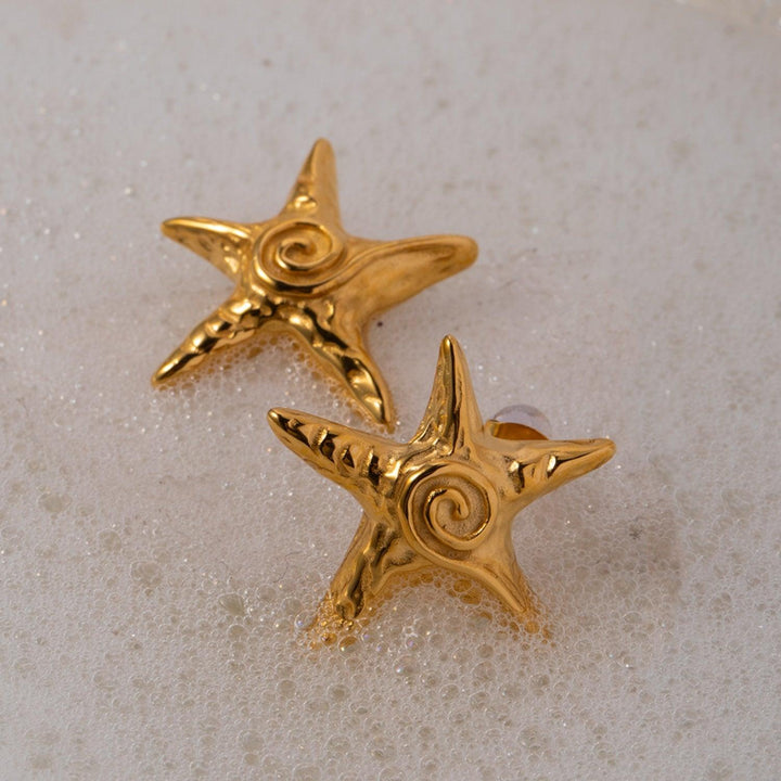 Stainless Steel Star Shape Earrings - Cocoa Yacht Club