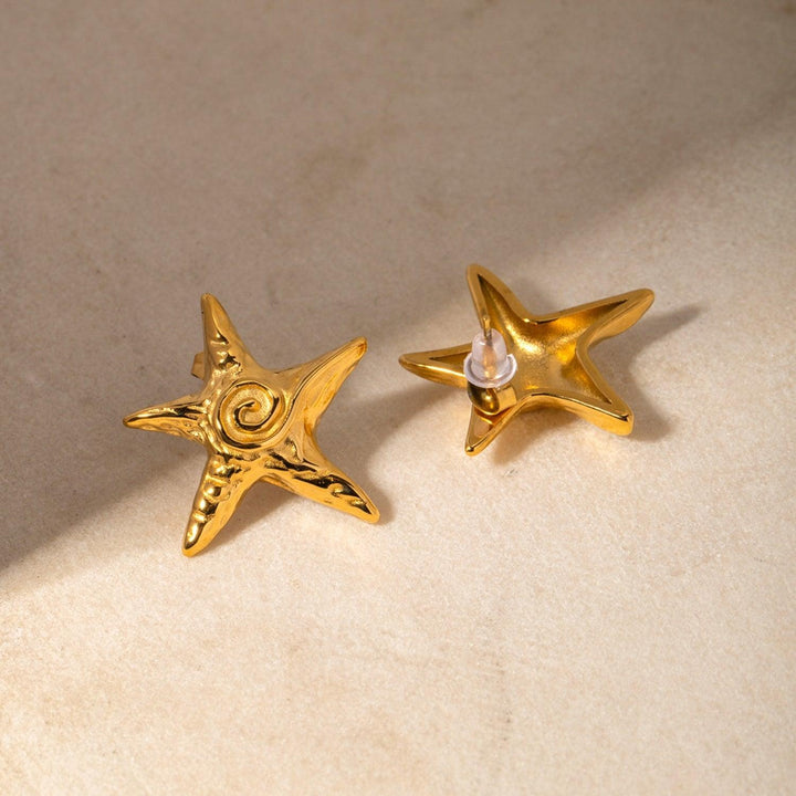 Stainless Steel Star Shape Earrings - Cocoa Yacht Club