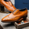 STEPHANO Wingtip Oxford Camel