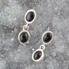 Sterling Silver Black Onyx Drop Earrings