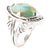 Sweet Dreams Faceted Blue Turquoise and Sterling Silver Ring