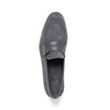 Suede & Calfskin Penny Loafers Grey