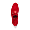 Tippa Suede & Calfskin Penny Loafers Red