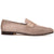 Suede & Calfskin Penny Loafers Taupe