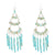Turquoise Layered Chandelier Earrings