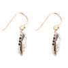 White Jasper Aztec Earrings