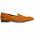Italian Suede Goatskin Loafer, Cognac