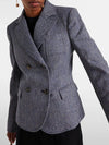 Cocoa Yacht Club Winter Herringbone Wool Blazer