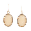 Yellow Agate Faceted Oval Earring