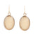 Yellow Agate Faceted Oval Earring