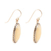 Yellow Agate Faceted Oval Earring