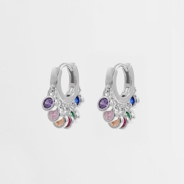 Zircon 925 Sterling Silver Huggie Earrings - Cocoa Yacht Club