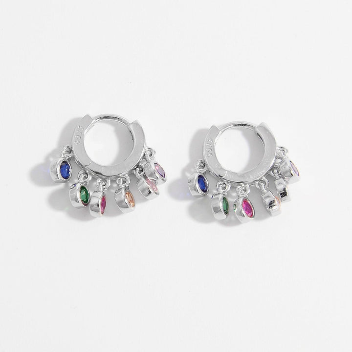 Zircon 925 Sterling Silver Huggie Earrings - Cocoa Yacht Club